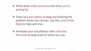 Limiting reactants multistep example | Quantities | meriSTEM