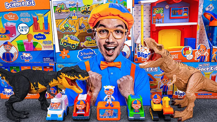 60 Minutes Satisfying with Unboxing Blippi Dinosaur Playground Toys Collection ASMR | Review Toys
