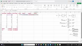REGRESSION ANALYSIS MS Excel calculations   Part 2
