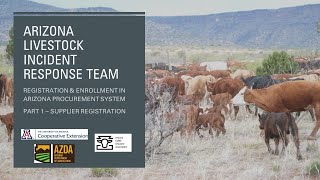 Arizona Procurement Portal Part 1 - Supplier Registration