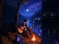 Moonlight Strings ✨ | Peaceful Anime Scene #anime #lofi #nightvibes #guitar #aesthetic #moonlight