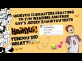 Haikyuu Characters Reacting To Y/n Wearing Another Guy’s Jersey || Haikyuu Texts