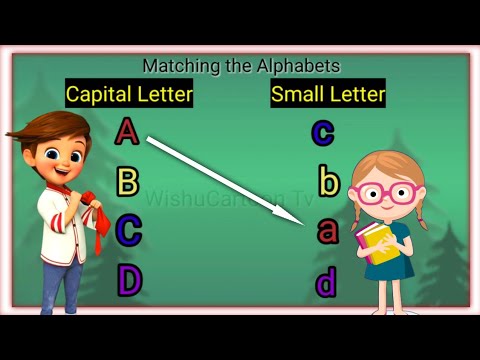 ABCD Matching | Alphabet Matching with images | Lkg Ukg Worksheet ...