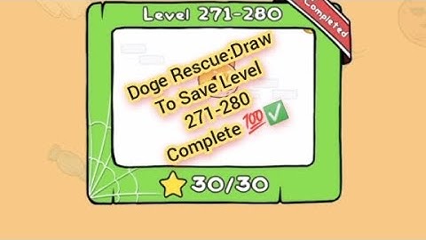 Doge Rescue:Draw To Save Level 271-280 Complete 💯✅ #dogerescuedrawtosave #viral #viralvideos
