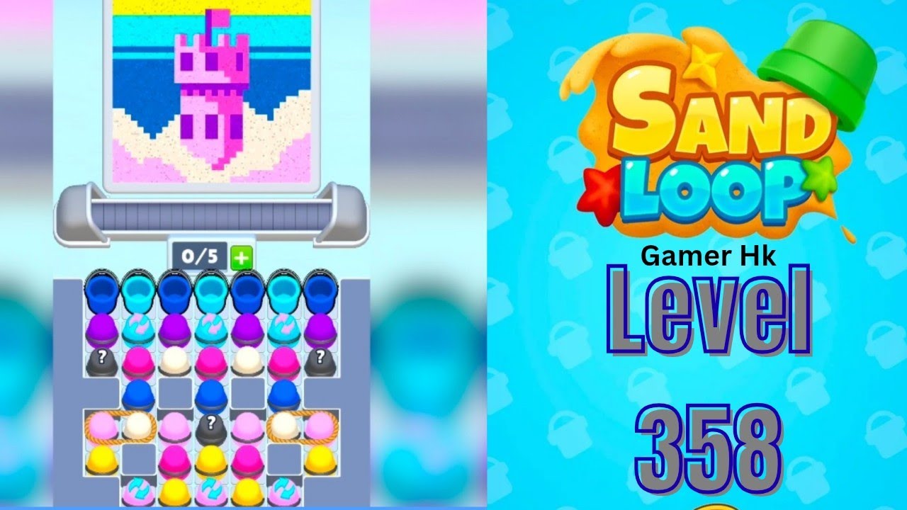 Sand loop level 358 Hard level Walkthrough Solution 