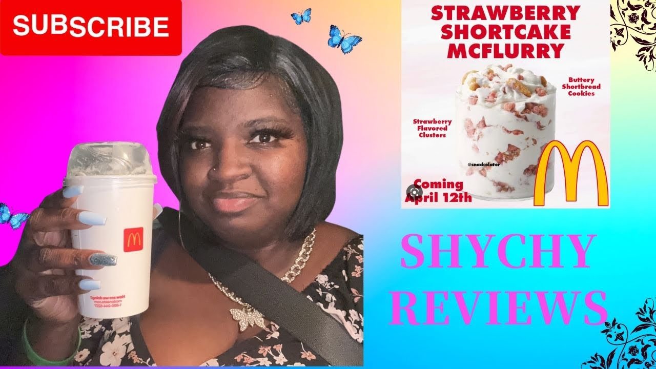ShyChy Reviews The New Strawberry Shortcake McFlurry from McDonald’s YouTube