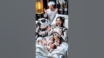 Robot Birth & Tech Family Moments – The Future of Life Begins! 🤖👶#RobotBaby #humanoid #robot