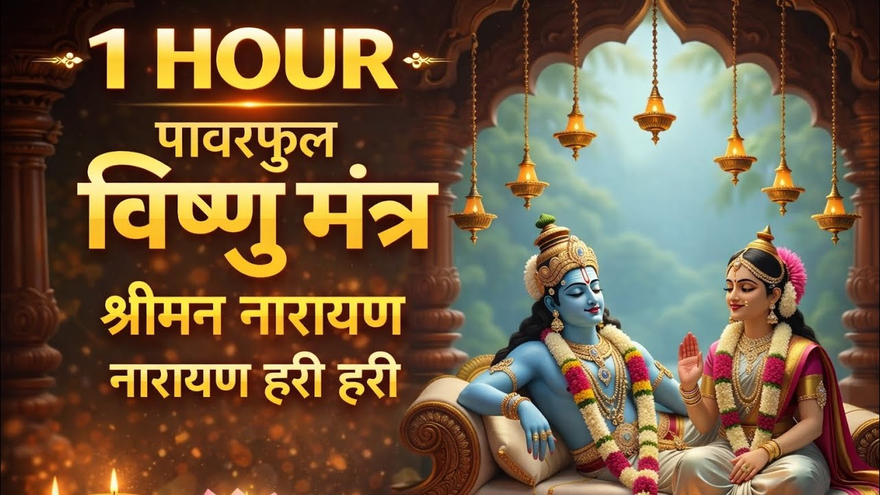 Shreeman Narayan Hari Hari 1 Hour Loop | Powerful Vishnu Mantra for Peace & Protection