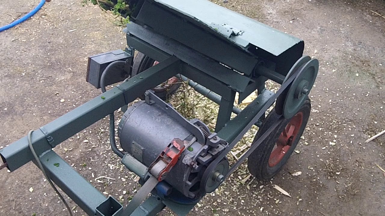broyeur branches fait maison /wood chipper homemade - YouTube