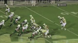 Miami Hurricanes - Sean Spence levels UCF QB Hodges