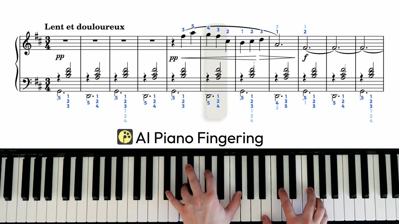 AI Piano Fingering meets Satie — Gymnopédie No.1 | Pineapple Music Lab