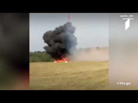 რუსეთში, ავიაშოუზე თვითმფრინავი ჩამოვარდა (ვიდეო)