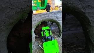 RC Auto Rikshaw 🛺 On Cave In Bulldozer 🔥🥹 #toys #trending #shortfeed