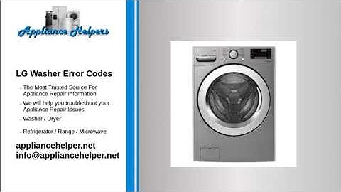 LG Washer Error Codes