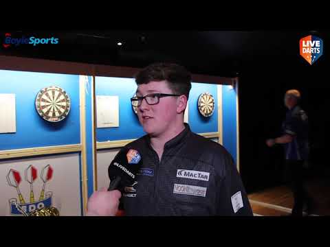 Keane Barry reacts to becoming 2020 BDO World Youth Champion
