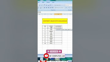 Convert Formula in Ms Excel//How to Use Convert Formula in Excel//@BKCOMPUTERLAB #shorts