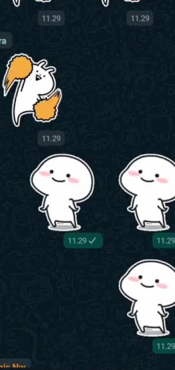 Story WA lagi viral senam online (stiker) di group kelas