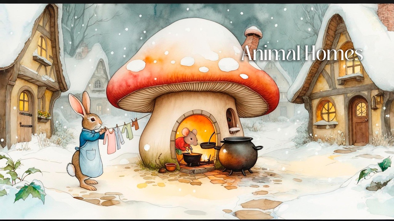 Everyday Magic ❄ A Winter Day in the Quiet Village | Gentle Storybook Folk Music