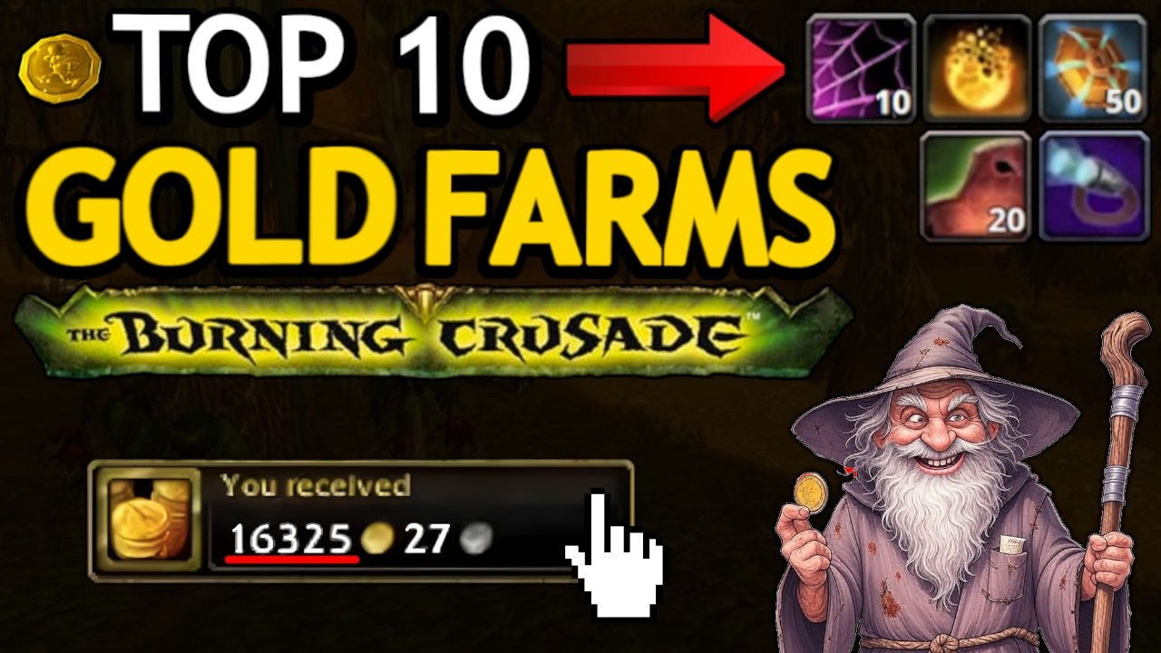 ТОП-10 ЛУЧШИХ мест для фарма золота в одиночку в TBC! 💰 Полные серверы | ОБЪЯСНЕНИЕ ЗА 2 МИНУТЫ [...