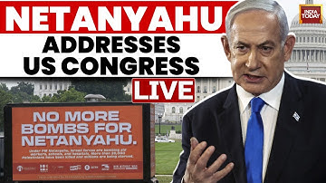 LIVE: Israeli PM Netanyahu Addresses Divided US Congress As Protests Rage Outside | US News LIVE