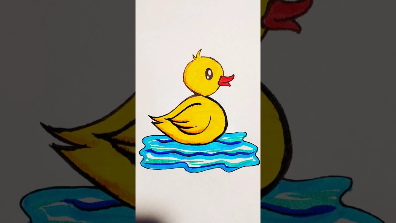 Duck drawing from letter S/🦆 duck drawing 