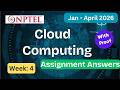 NPTEL Cloud Computing Week 4 Assignment Answers With Explanation | Jan–Apr 2026