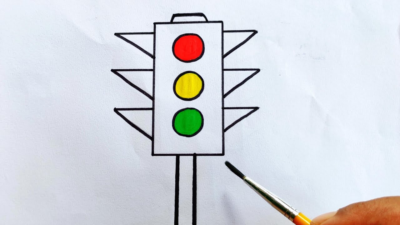 How to Draw a Stop Light | Traffic light, Stop light, Traffic signal-saigonsouth.com.vn
