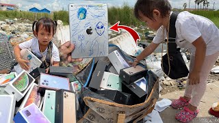 Found A lot of ipad and Money$$$ With Gold necklace At the landfill By little girl