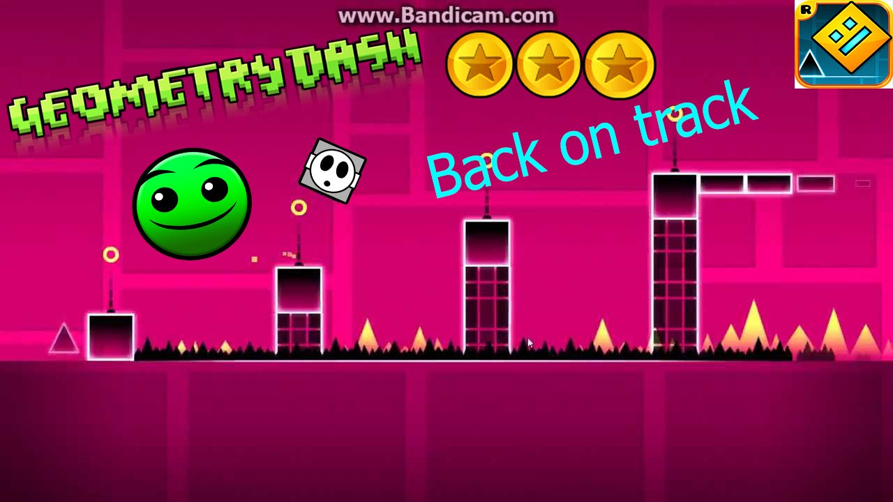 Dashed back. Back on track Geometry Dash. Geometry Dash back on track Ноты.