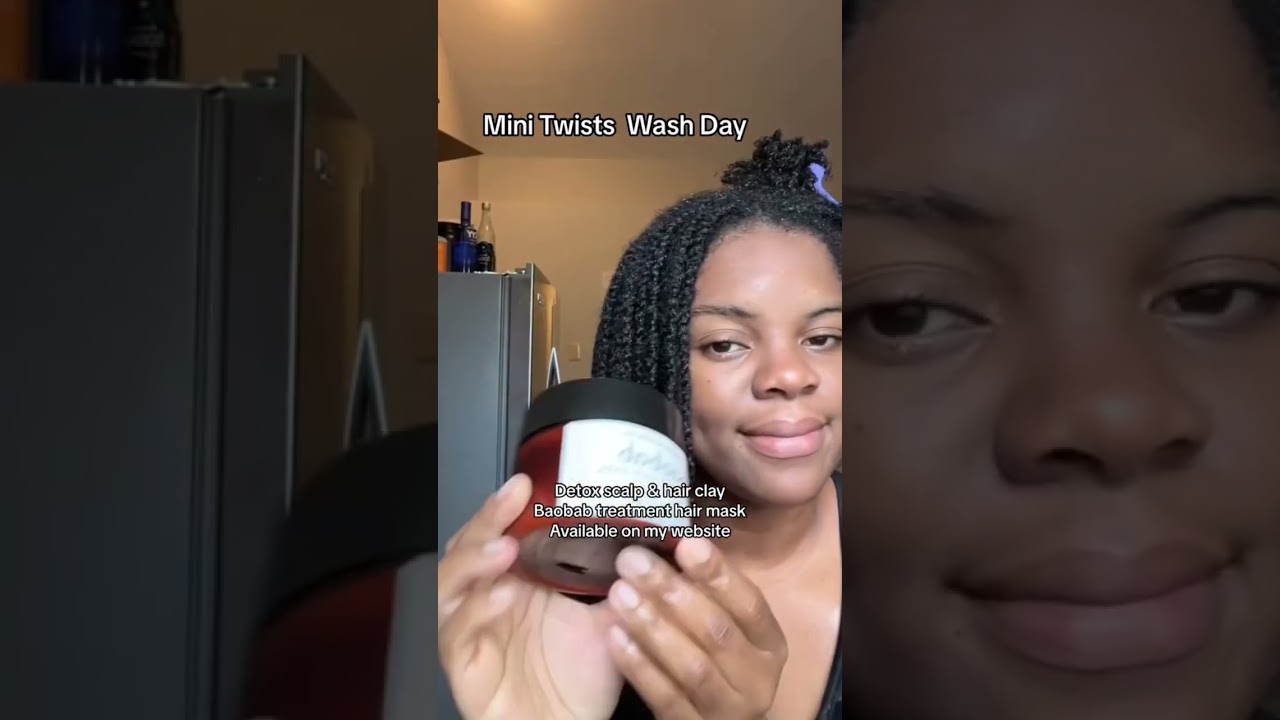 Mini twists wash day/ natural hair wash day/ wash day routine for hair growth 