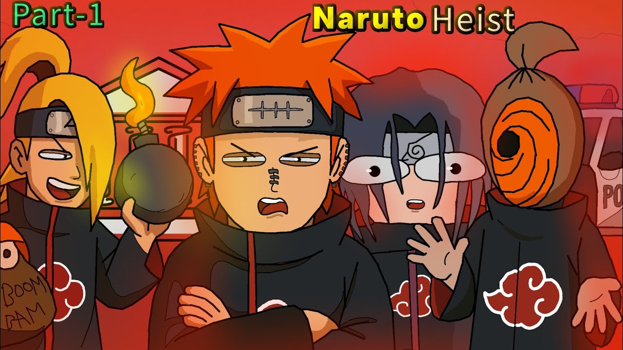 🔥 Akatsuki Rob a Bank?! | Naruto Parody Part 1 (Heist Begins 😂)
