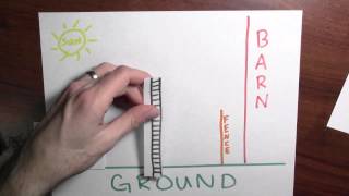 How short of a ladder will clear a fence? - Week 8 - Lecture 10 - Mooculus