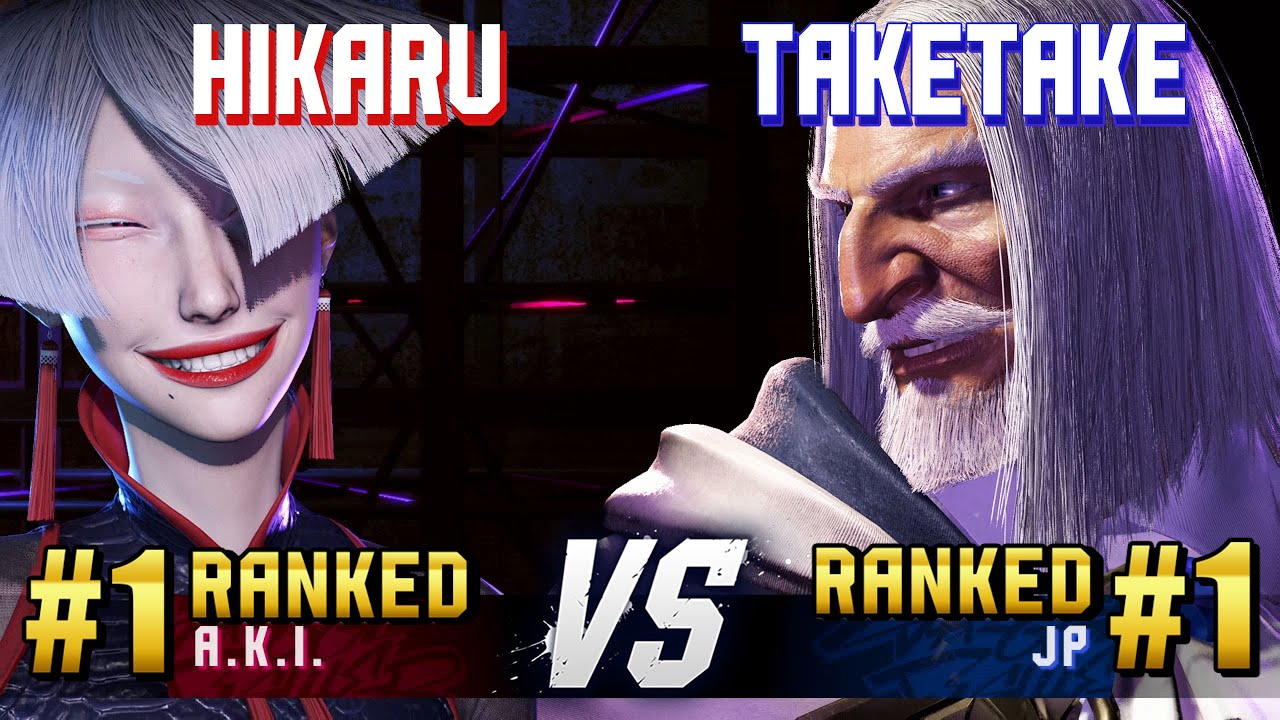 SF6 ▰ HIKARU (#1 Ranked A.K.I.) vs TAKETAKE-PIANO (#1 Ranked JP) ▰ High Level Gameplay
