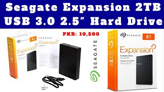 Seagate Expansion Portable External Hard Drive | Price : PKR : 10,500| Unboxing and Review |