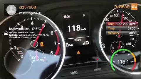 100 - 200 km/h VW Polo GTI 1.8 tsi IS38