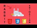 Rabbit Animation Using HTML CSS #frontend #webdesign #animation #trending #coding #html #css