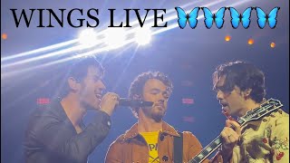 Jonas brothers singing “Wings” live for the very first time ever @ Dolby Live - Las Vegas 2/18/2023