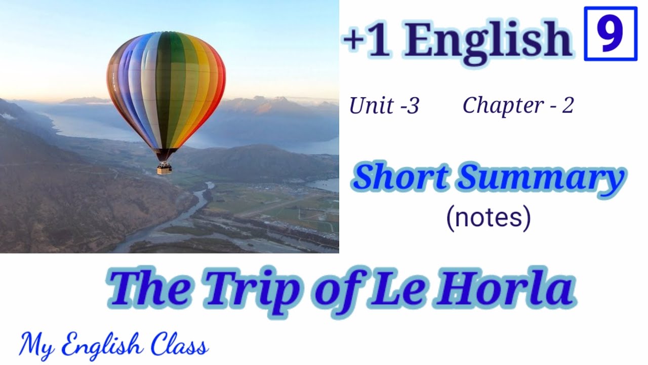 The Trip of Le Horla summary in Malayalam| story in Malayalam| Plus one English