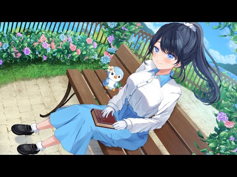 【Live2D animation】花びらひらひら爽やかポニーテール　海坂くるみ様待機用イラスト・アニメーション制作