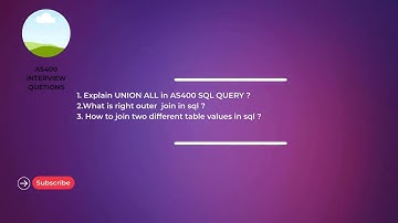 AS400 INTERVIEW QUESTIONS FOR SENIOR DEVELOPERS 23