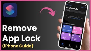 How To Remove Shortcut App Lock In iPhone !