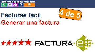 Tutorial programa facturae fácil PARTE 4 generar una factura