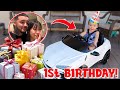 Baby Malakyes FIRST BIRTHDAY Surprise!  *EMOTIONAL*