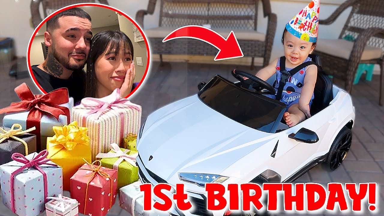 Baby Malakyes FIRST BIRTHDAY Surprise! *EMOTIONAL* - YouTube