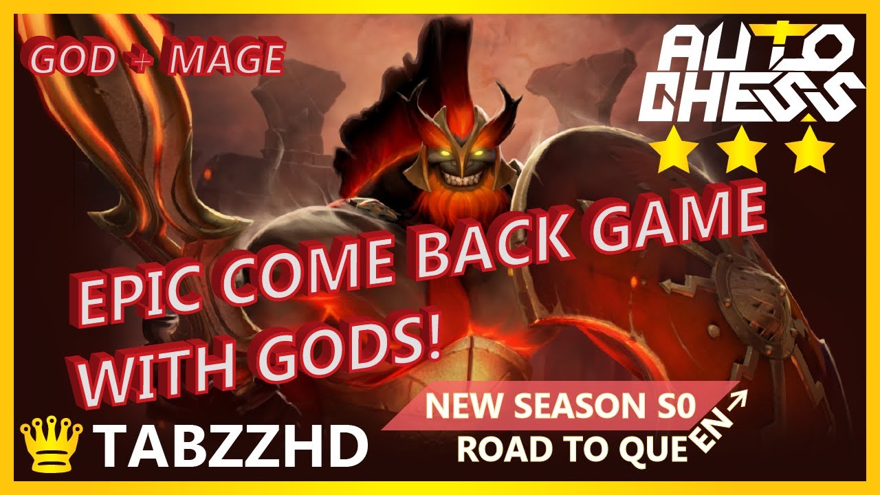 AUTO CHESS GOD MAGE COMBO | EPIC COME BACK GAME BY TABZZ