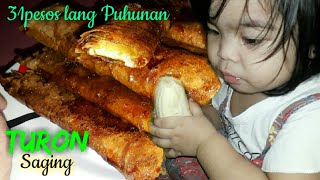 Turon saging na pang negosyo | 31pesos lang puhunan | Paano magluto ng masarap na turon with bulilit