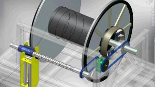 Rope Winder Dynamic Simulation using Inventor from B&D Manufacturing