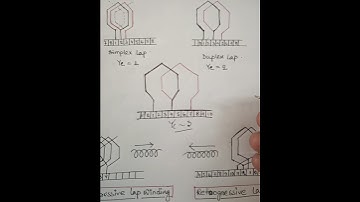 Simplex, Duplex, Triplex, Progressive and Retrogressive Lap Winding of DC Machine #shorts