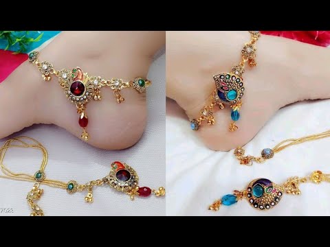 My latest Payal designs🤷 indian girls feet anklet beautiful design only 300 Rs each