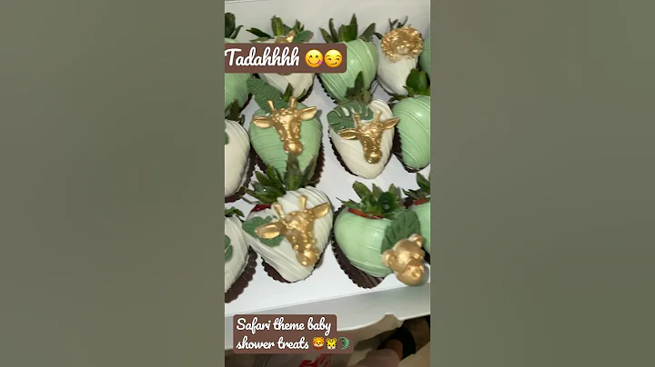 Safari theme babyshower strawberry’s 😌🦁🐊🦁